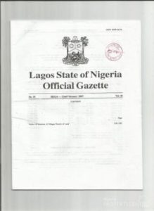 property title Gazette 1